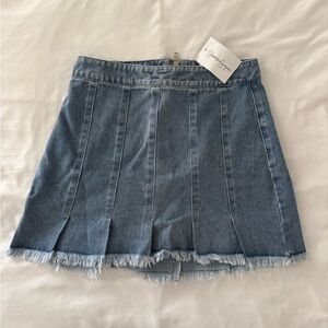 Shoreline Sugars Boutique Hazelle Pleated Denim Skirt